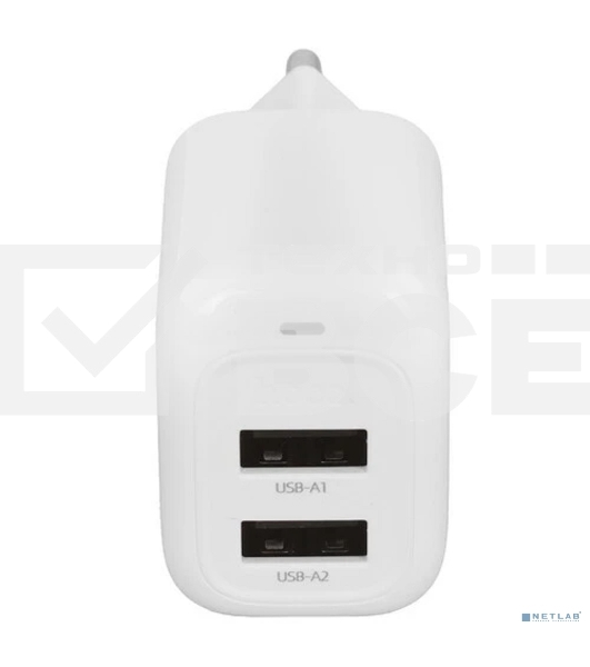 Сетевое зарядное устройство HOCO CS51A/Сетевое ЗУ/2 USB/Выход: 12W/белый