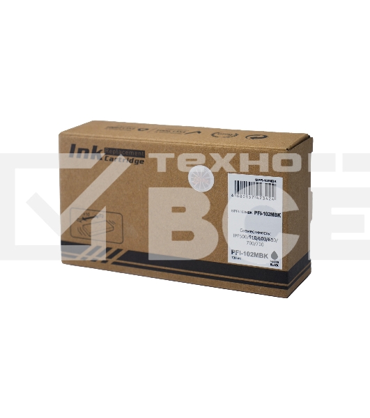 Картридж струйный Sakura 0894B001 (PFI-102MBK) для Canon, черный матовый, 130 мл.