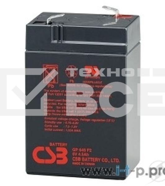 Батарея CSB GP 645 (6V, 4.5Ah)
