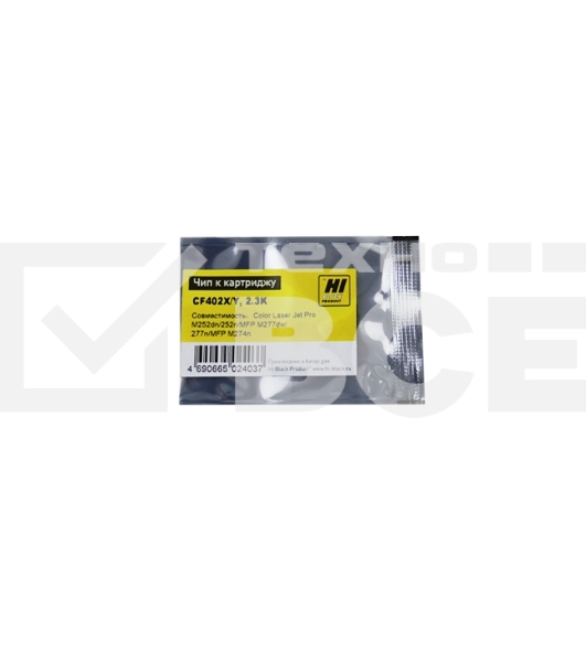 Чип Hi-Black к картриджу HP CLJ Pro M252dw (CF402X) OEM SIZE, Y, 2.3K