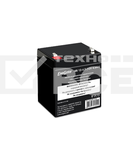 Батарея ExeGate HR 12-4.5 (12V 4.5Ah), клеммы F1