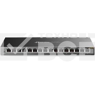 Сетевой коммутатор TP-Link 16-Port Gigabit Easy Smart Switch, 16 Gigabit RJ45 Ports, Desktop Steel Case, MTU/Port/Tag-based VLAN, QoS, IGMP Snooping, Web/Utility Management
