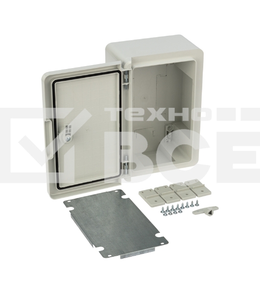 Корпус пластиковый ЩМПп с монтажной панелью 300х200х130 мм ABS УХЛ1 IP65 Rexant