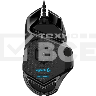 Мышь проводная Logitech G502 HERO черный, 25600 dpi, USB, кнопки - 11
