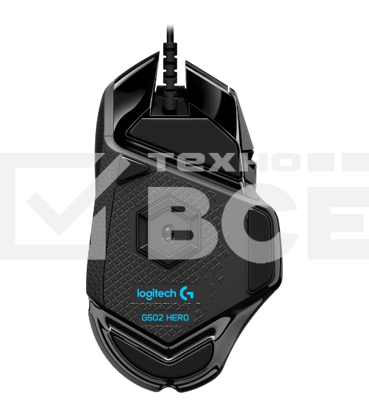 Мышь проводная Logitech G502 HERO черный, 25600 dpi, USB, кнопки - 11