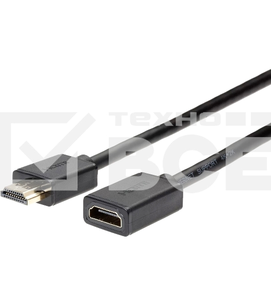 Кабель удлинительный HDMI-19M---HDMI-19F ver 2.0, 3m, TELECOM TCG235MF-3M