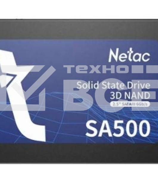 Накопитель SSD Netac SA500, 120Gb, SATA III, 2.5
