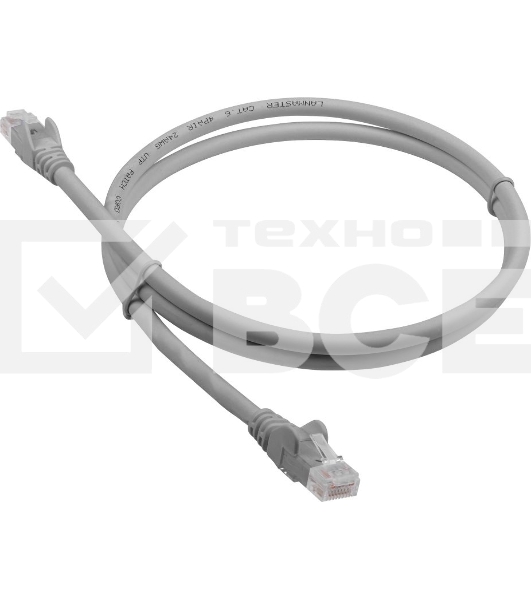 Патч-корд LANMASTER LSZH UTP кат.6, 3.0 м, серый