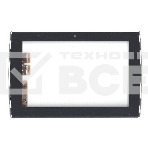 Сенсорное стекло (тачскрин) для Asus Eee Pad Slider SL101, черное с рамкой, фото4