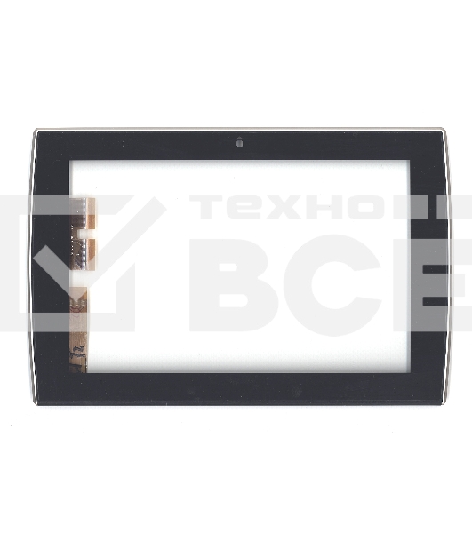 Сенсорное стекло (тачскрин) для Asus Eee Pad Slider SL101, черное с рамкой