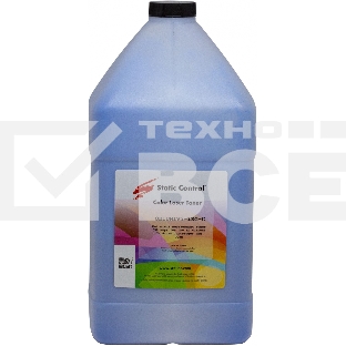 Тонер Static Control OKIUNIV3-1KG-C голубой флакон 1000гр. для принтера Oki C3300N/5500