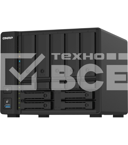 Сетевое хранилище без дисков SMB QNAP TS-932PX-4G 9-Bay NAS, 5 x 3.5