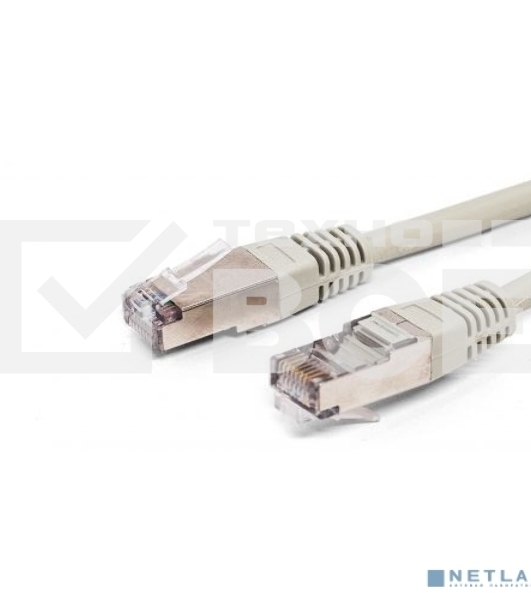 Кабель патч-корд, Filum FL-F5-1M F/UTP 5e cat. 1м, 26AWG(7x0.16 мм), омедненный алюминий (CCA), PVC, серый