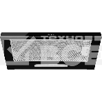 Встраиваемая вытяжка MONSHER LAUTREC 60 Noir Verre, ширина 60 см, отвод/рециркуляция, 550 м3/час, механическое управление, 3 скорости, светодиодное освещение 1х2 Вт, металлические жироулавливающие фильтры, угольный фильтр KFY (опция), цвет черное стекло, фото2