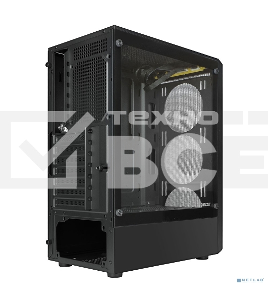 Компьютерный корпус Ginzzu CL121 ATX передняя панель Сетка