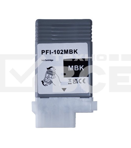 Картридж струйный Sakura 0894B001 (PFI-102MBK) для Canon, черный матовый, 130 мл.