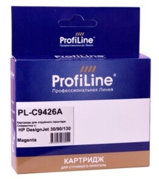 Картридж струйный ProfiLine PL-C9426A (№85) для принтеров HP DesignJet 30/90/130 с чернилами Magenta