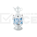 Самовар электрический CENTEK СТ-0091A Самовар Centek СТ-0091 A (белый+рисунок), 4.0л, 2300Вт, поддерж.t + LED индикатор, керам заварник, фото 1