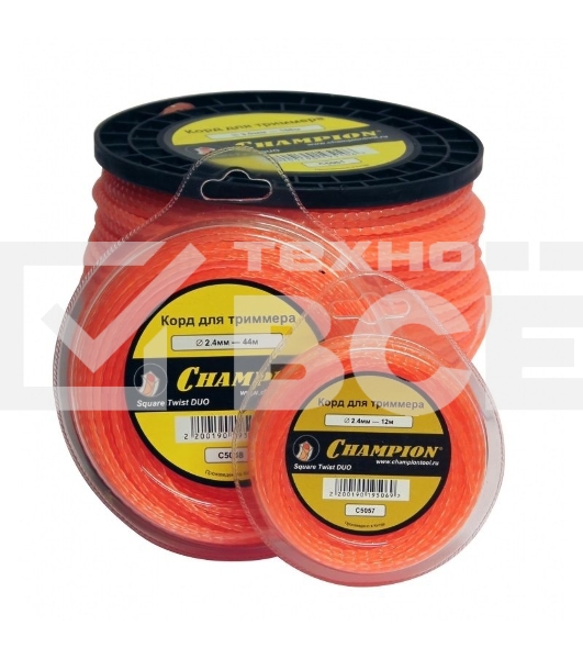 Корд трим. CHAMPION C5057Square Twist DUO 2.4мм 12м витой квадрат
