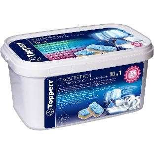 Таблетки Topperr 10в1 (упак.:100шт) (3329) для посудомоечных машин