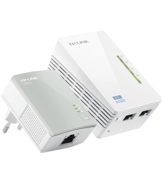 Комплект адаптеров TP-Link TL-WPA4220 KIT, AV600 Powerline с Wi-Fi N300, TL-WPA4220 (1 шт.) + TL-PA4010 (1 шт.)