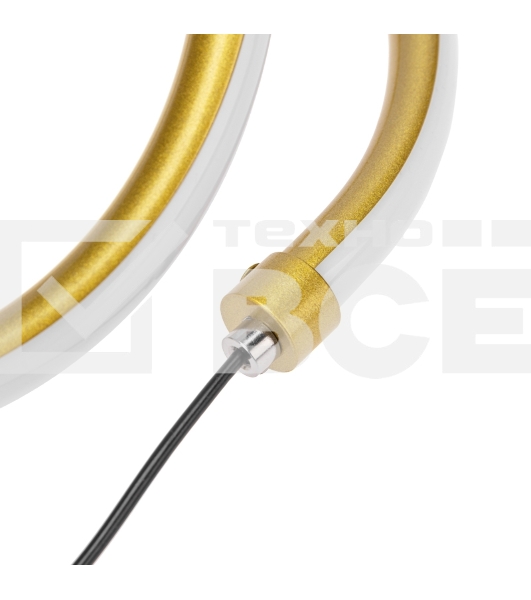 Светильник декоративный Spiral Uno, LED, 2Вт, 3000К, 5В, золотой Rexant