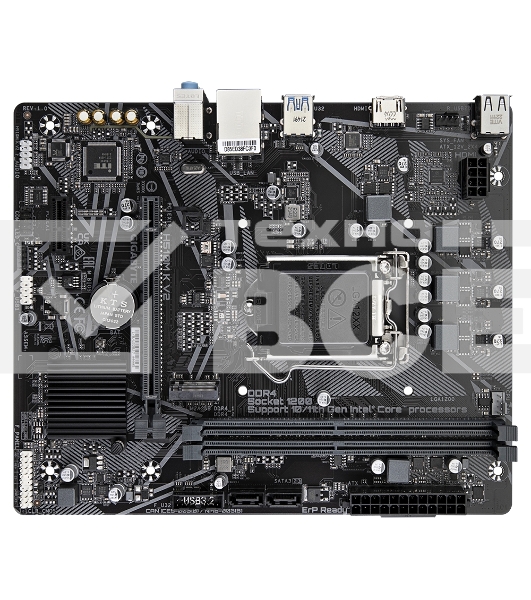Материнская плата Gigabyte H510M K V2 (rev. 2.0), LGA 1200, Intel Q470, 2xDDR4, 2xSATA, 1xM.2, 1xPCIe 3.0 x16, 1xPCIe 3.0 x1, 1xHDMI, 1x 1Gb LAN, 2xUSB 3.2 Gen 1, 4xUSB 2.0, 3x3.5 мм, 7.1, Micro ATX