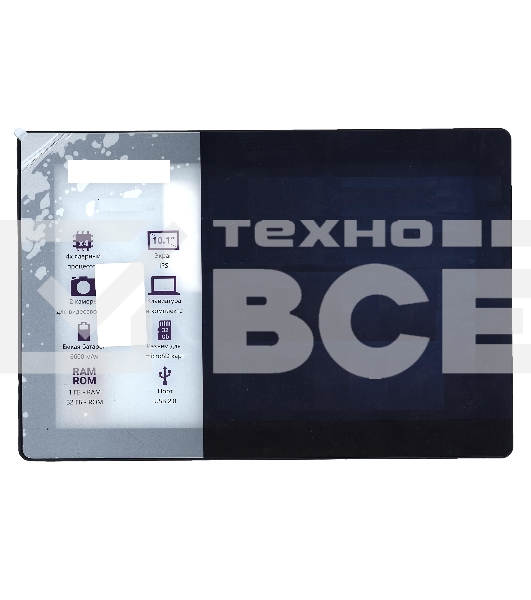 Сенсорное стекло (тачскрин) для Irbis TW60 TW90. черное с рамкой