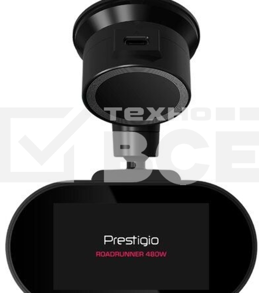 Видеорегистратор Prestigio RoadRunner 480W, 3.0'' IPS (854x480) touch screen display, UHD 4K 3840x2160@30fps, Mstar SSC8629Q, 8 MP CMOS Sony Starvis IMX415 image sensor, 8 MP camera, 140° Viewing Angle, Wi-Fi, USB Type-C, Supercapacitor, Night Vision, Motion Detection, G-sensor, Cyclic Recording, color/черный, front part/glass, back part/plastic