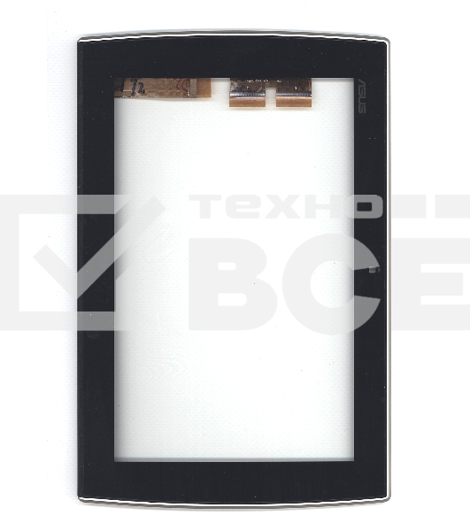 Сенсорное стекло (тачскрин) для Asus Eee Pad Slider SL101, черное с рамкой