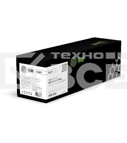 Картридж лазерный Cactus CS-C067Y (067Y) жёлтый (1250 стр.) для Canon i-SENSYS LBP631Cw/LBP633Cdw/MF651Cw/MF655Cdw/MF657Cdw