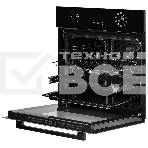 Встраиваемый электрический духовой шкаф MONSHER MOE 6092 Noir, 9 режимов: Традиционный нагрев, Макси-Гриль, Макси-Гриль с конвекцией, Нижний нагрев, Разморозка, Традиционный нагрев с конвекцией, Режим подсветка, Конвекция, Режим пицца, утапливаемые поворо, фото3