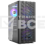 Корпус без блока питания PCCOOLER MA100 MESH BK, Mesh Mid Tower, черный, TG, 0.4 SPCC, 3x120мм ARGb ATX, mATX, mITX 160/310/180мм 2x2.5', 2x3.5', 7xPCI 1xUSB-A 3.0, 2xUSB-A 2.0 360x200x446mm, фото10
