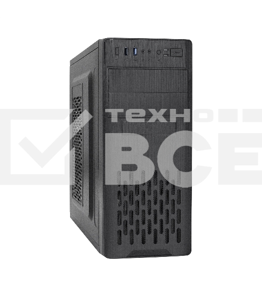 Компьютерный корпус Miditower ExeGate CP-606U-UNS500 (ATX, БП UNS500 с вент. 12см, 1хUSB/1хUSB 3.0, аудио)