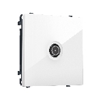 MS113005 Комплект механизма TV розетки оконечной экранированной SIGMA Белый глянец 5-1000MHz 3dB QUANT PRO (SP1130, PR199), фото 1
