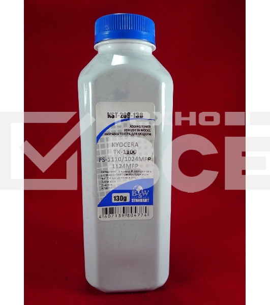 Тонер для Kyocera TK-1100, FS-1110/1024MFP/1124MFP (фл.130г) Standart фас Россия