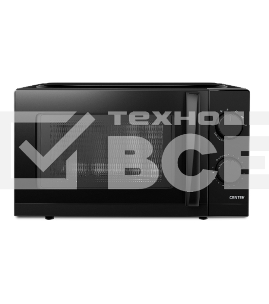 Микроволновая печь Centek CT-1571 черный, 20 л, 700 Вт, поворотный механизм