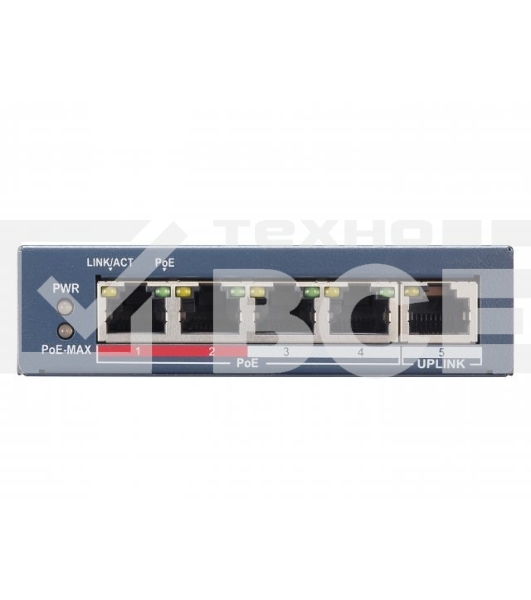 Коммутатор HiWatch SWT-1105P 4x100Mb 1G управляемый