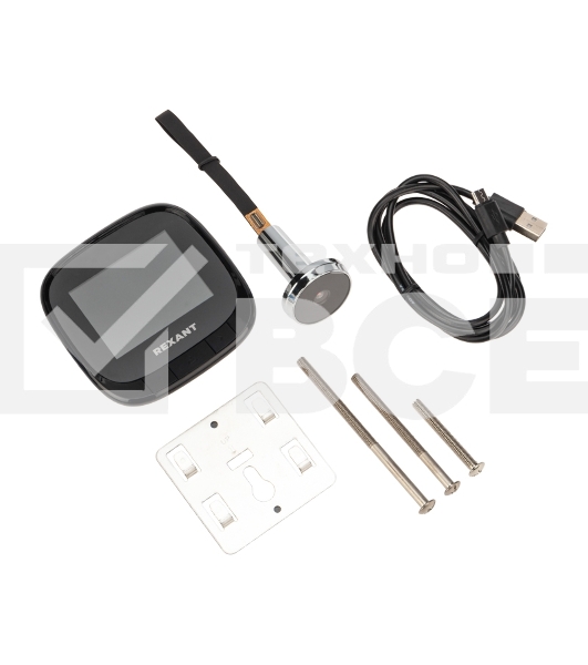 Видеоглазок дверной REXANT (DV-111) с цветным LCD-дисплеем 2.4' и функцией записи фото