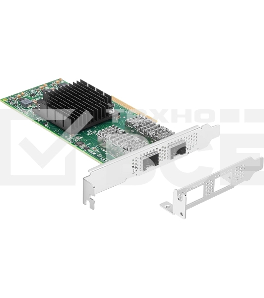 Сетевая карта ConnectX-4 Lx EN network interface card, 25GbE dual-port SFP28, PCIe3.0 x8, tall bracket, SR-IOV, TCP/UDP, MPLS, VxLAN, NVGRE, GENEVE, iSER, NFS RDMA, SMB Direct, ROHS R6