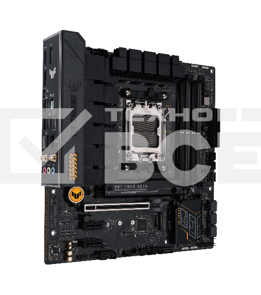Материнская плата ASUS TUF GAMING B650M-E WIFI, AM5, AMD B650, 4xDDR5, 4xSATA, 2xM.2, 1xPCI-E 4.0 x16, 2xPCI-E x1, 2xDP, 1xHDMI, 1x 2.5Gb LAN, 1xUSB-A 3.2 Gen 2, 2xUSB-A 3.2 Gen 1, 4xUSB 2.0, 1xUSB-C 3.2 Gen 2, 3x3.5 мм, 7.1, Micro-ATX