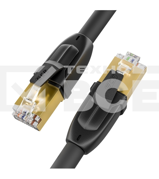 Патч-корд GCR  PROF прямой 1.5m, FTP медь кат.6, позолоч. контакты и  коннектор, 25 AWG, Deluxe ethernet high speed 10 Гбит/с, RJ45, T568B, GCR-52570