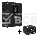 Комплект Источник бесперебойного питания EX295995RUS + батарея 26Aч EX282970RUS 1шт (инвертор, синус, для котла, настенный) ExeGate FineSine SX-500.LCD.AVR.2SH <500VA/300W, чистая синусоида, цветной LCD-дисплей, AVR, 2*Schuko, линейно-интерактивный, крепл, фото2