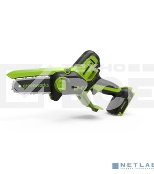 Цепная мини пила GreenWorks G24MCS10 аккумуляторная, 24V, 10 см, без АКБ и ЗУ [2008207]