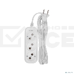 Удлинитель 3 гнезда, 5 м, 2х0,75 мм², б/з, белый PROconnect, фото3