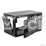 Шкаф коммутационный ЦМО (ШРН-6.650-9005) настенный 6U 600x650мм пер.дв.стекл 200кг черный 600мм 180град., фото8