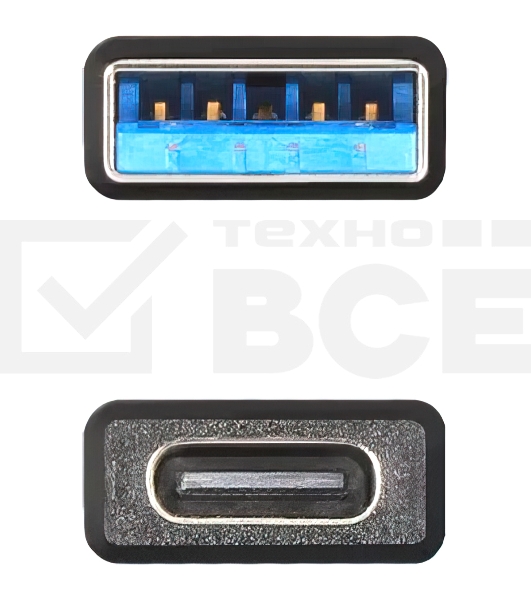 Адаптер VCOM USB3.0 TypeC (F) --->USB3.0 (M)  <CA436M>