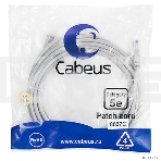 Шнур комм. Cabeus, Cat.5e, неэкр., U/UTP, RJ45/RJ45, LSZH, AWG24, 5м, серый, фото2