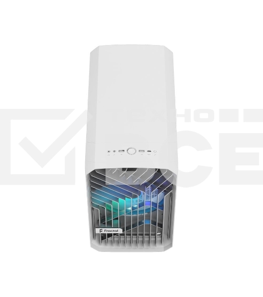 Компьютерный корпус без блока питания Fractal Design Torrent Nano RGb TG Clear Tint, Mini-Tower, 1x180мм RGb, 2xUSB-A 3.2 + 1xUSB 3.2 Type-C mITX, mDTX белый