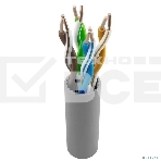 Кабель витая пара KOSCAB КОС-IN-UTP4-5e-PVC-GY U/UTP 5e 4 пары одножильный медь 305м внутренний PVC серый, фото3